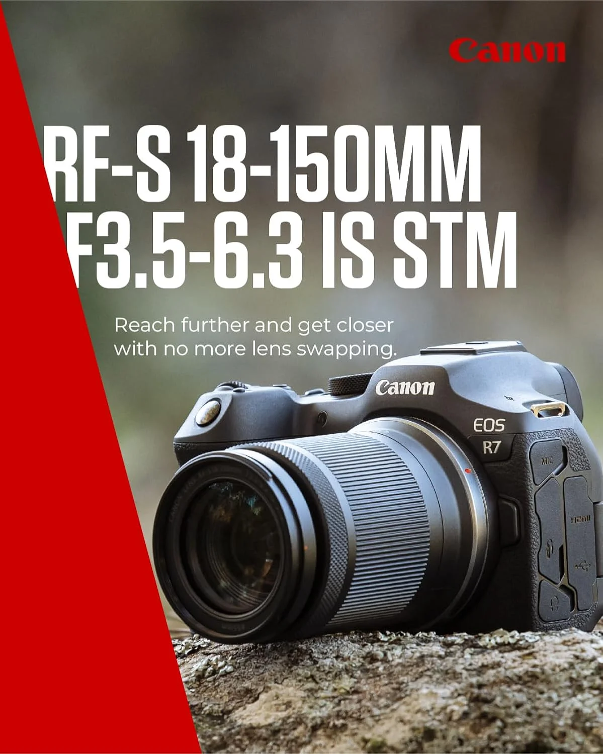 لنز Canon RF-S 18-150 mm F3.5-6.3 IS STM - لنز زوم با تثبیت کننده 4.5 مرحله ای برای عکاسی مسافرتی و طبیعت سازگار با سیستم EOS R لنز Canon RF-S 18-150 mm F3.5-6.3 IS STM - لنز زوم با تثبیت کننده 4.5 مرحله ای برای عکاسی مسافرتی و طبیعت سازگار با سیستم EOS R