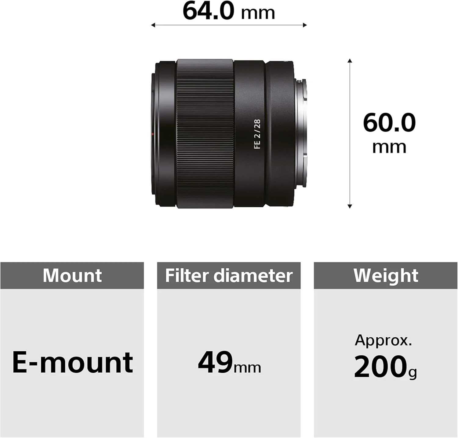 لنز پرایم سونی SEL28F20 E Mount فول فریم 28 میلیمتری F2.0 لنز پرایم سونی SEL28F20 E Mount فول فریم 28 میلیمتری F2.0