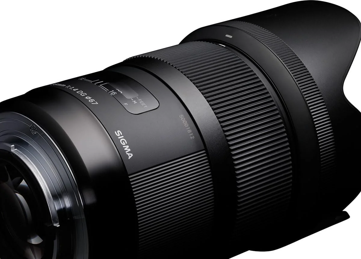 لنز سیگما 35mm F1.4 Art DG HSM برای نیکون، مشکی، 3.7 X 3.03 (340306)