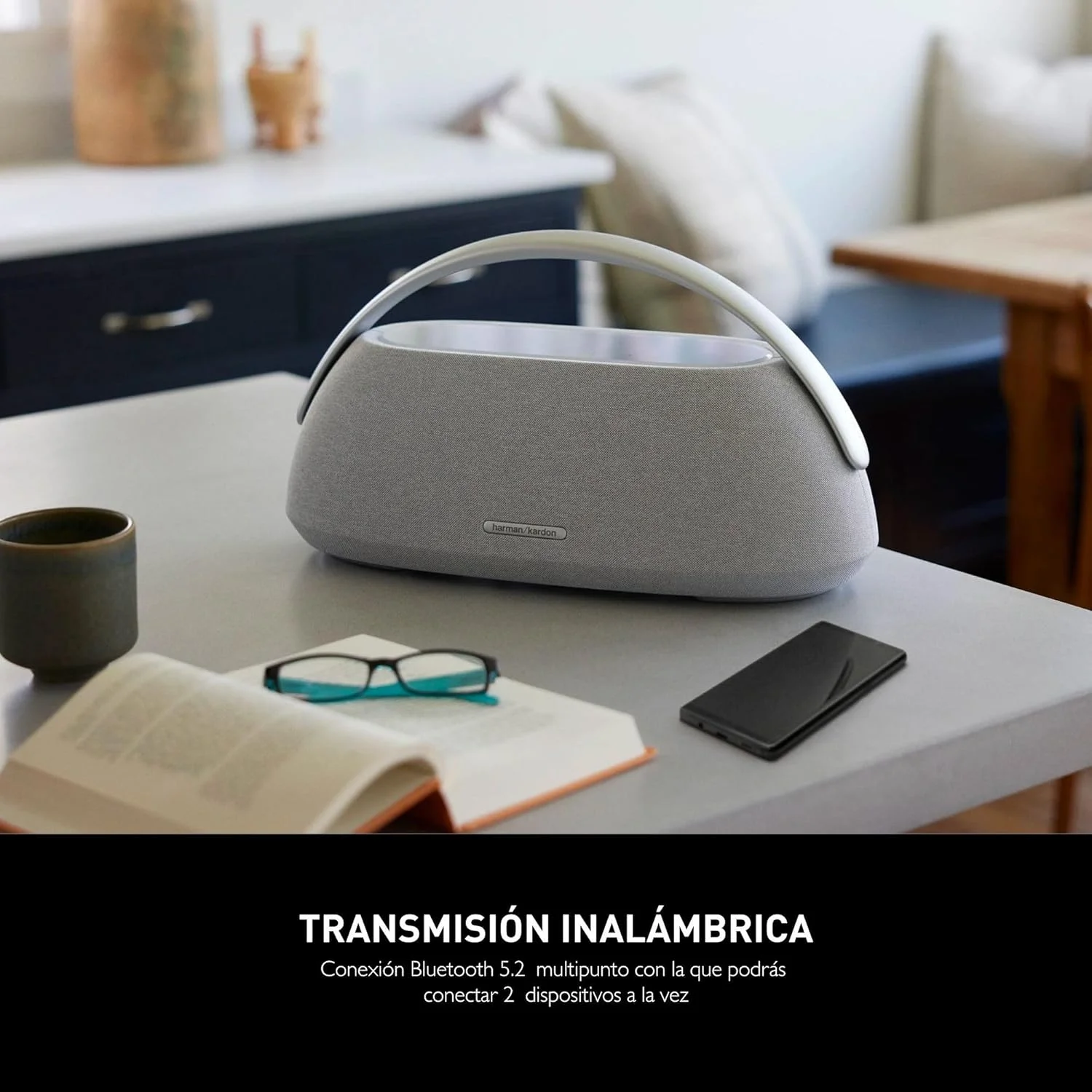 اسپیکر بلوتوث بی سیم Harman Kardon Go + Play 3، توان 160 وات، 8 ساعت پخش، میکروفون دوگانه - خاکستری اسپیکر بلوتوث بی سیم Harman Kardon Go + Play 3، توان 160 وات، 8 ساعت پخش، میکروفون دوگانه - خاکستری