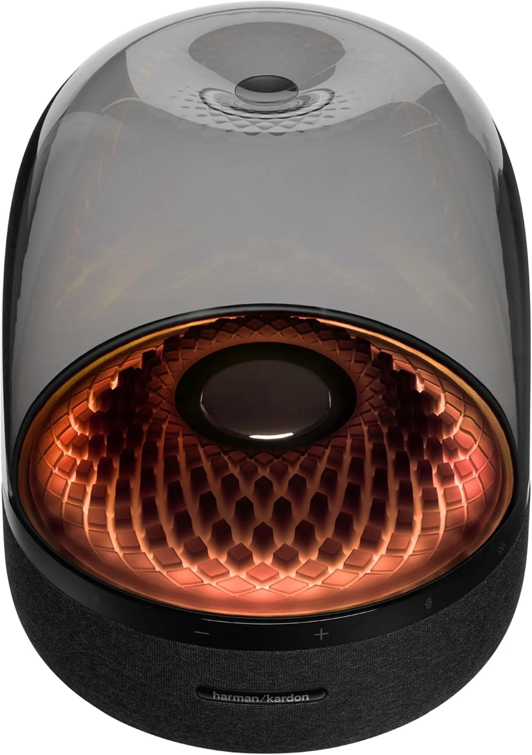 اسپیکر بلوتوث خانگی پریمیوم Harman Kardon Aura Studio 4 با صدای برتر، نورپردازی با جلوه الماس و طراحی سازگار با محیط زیست، مدل HKAURAS4BLKUK، مشکی اسپیکر بلوتوث خانگی پریمیوم Harman Kardon Aura Studio 4 با صدای برتر، نورپردازی با جلوه الماس و طراحی سازگار با محیط زیست، مدل HKAURAS4BLKUK، مشکی