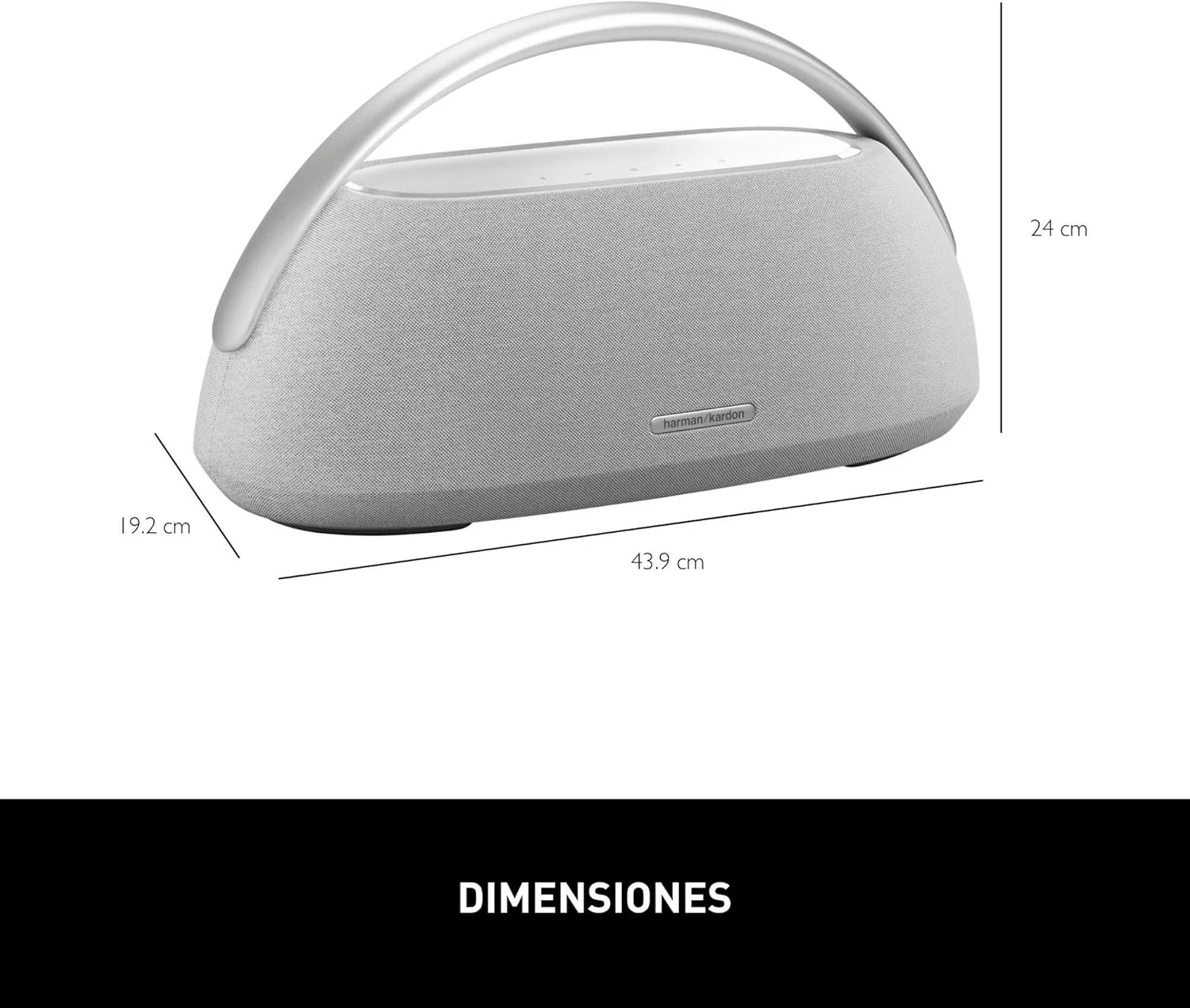 اسپیکر بلوتوث بی سیم Harman Kardon Go + Play 3، توان 160 وات، 8 ساعت پخش، میکروفون دوگانه - خاکستری اسپیکر بلوتوث بی سیم Harman Kardon Go + Play 3، توان 160 وات، 8 ساعت پخش، میکروفون دوگانه - خاکستری