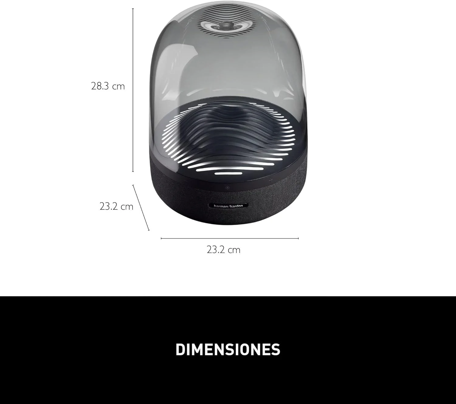 اسپیکر بی سیم Harman Kardon Aura Studio 3 با نورپردازی محیطی - مشکی اسپیکر بی سیم Harman Kardon Aura Studio 3 با نورپردازی محیطی - مشکی