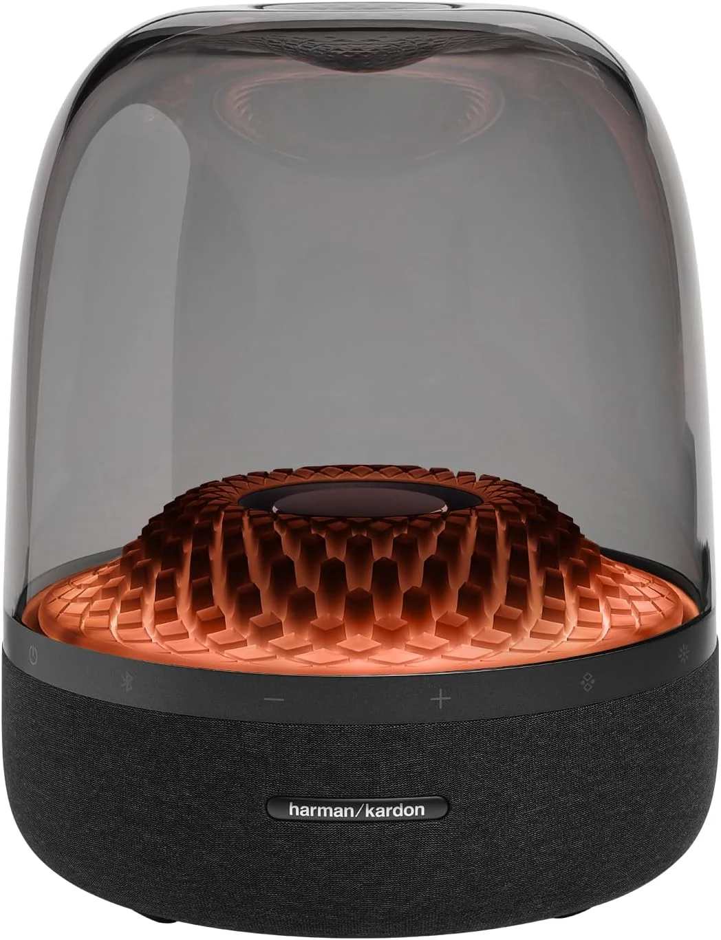 اسپیکر بلوتوث خانگی پریمیوم Harman Kardon Aura Studio 4 با صدای برتر، نورپردازی با جلوه الماس و طراحی سازگار با محیط زیست، HKAURAS4BLKUK، مشکی اسپیکر بلوتوث خانگی پریمیوم Harman Kardon Aura Studio 4 با صدای برتر، نورپردازی با جلوه الماس و طراحی سازگار با محیط زیست، HKAURAS4BLKUK، مشکی