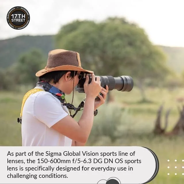 لنز سیگما 150-600mm f/5-6.3 DG DN OS Sports برای Sony E | لنز E-Mount/فرمت فول فریم، تثبیت کننده تصویر OS، پوشش Super Multi-Layer، فلاش Godox TT350S، کارت حافظه 64GB Extreme PRO UHS-I لنز سیگما 150-600mm f/5-6.3 DG DN OS Sports برای Sony E | لنز E-Mount/فرمت فول فریم، تثبیت کننده تصویر OS، پوشش Super Multi-Layer، فلاش Godox TT350S، کارت حافظه 64GB Extreme PRO UHS-I