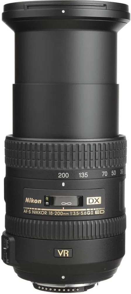 لنز نیکون AF-S DX NIKKOR 18-200mm f/3.5-5.6G ED VR II برای دوربین های DSLR نیکون