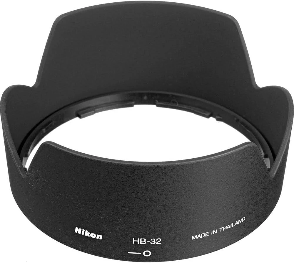 آفتابگیر لنز نیکون HB-32 برای لنزهای AF-S DX NIKKOR 18-70mm f/3.5-4.5G IF-ED و AF-S DX NIKKOR 18-105mm f/3.5-5.6G ED VR