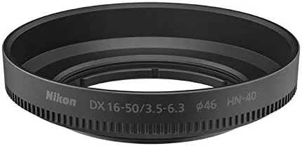 آفتابگیر پیچی نیکون HN-40 مخصوص لنز NIKKOR Z DX 16-50mm f/3.5-6.3 VR. نورهای پراکنده و نورهای مزاحم را به حداقل می رساند. آفتابگیر پیچی نیکون HN-40 مخصوص لنز NIKKOR Z DX 16-50mm f/3.5-6.3 VR. نورهای پراکنده و نورهای مزاحم را به حداقل می رساند.