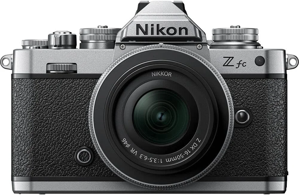 دوربین دیجیتال بدون آینه نیکون Zfc با لنز 16-50 میلیمتری، نقرهای، Vok090Xm و لنز Nikkor Z Dx 50-250Mm F/4.5-6.3 Vr دوربین دیجیتال بدون آینه نیکون Zfc با لنز 16-50 میلیمتری، نقرهای، Vok090Xm و لنز Nikkor Z Dx 50-250Mm F/4.5-6.3 Vr