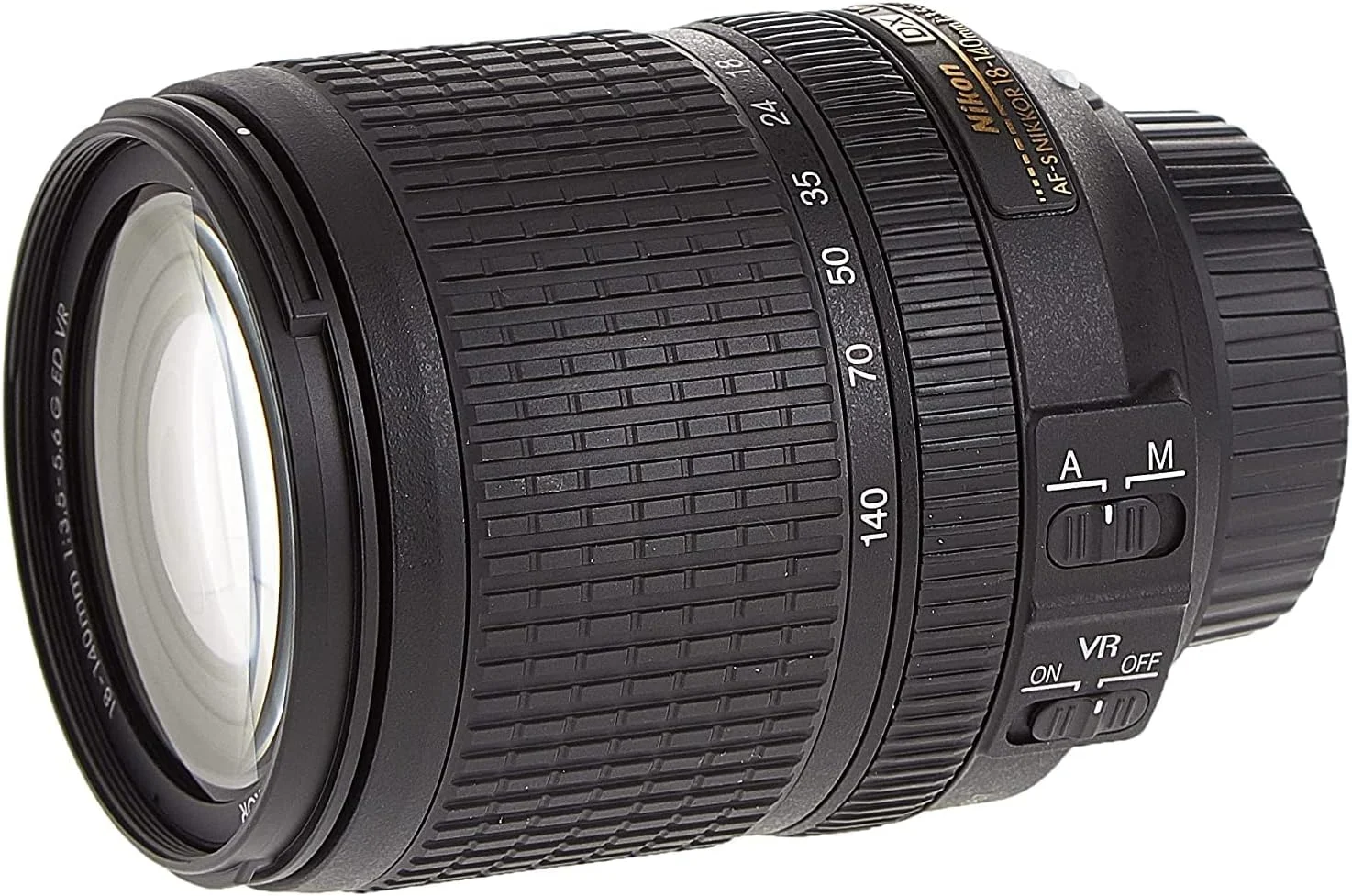 لنزهای قابل تعویض نیکون Nikkor Af-S Dx 18-140mm F/3.5-5.6G Ed Vr مشکی