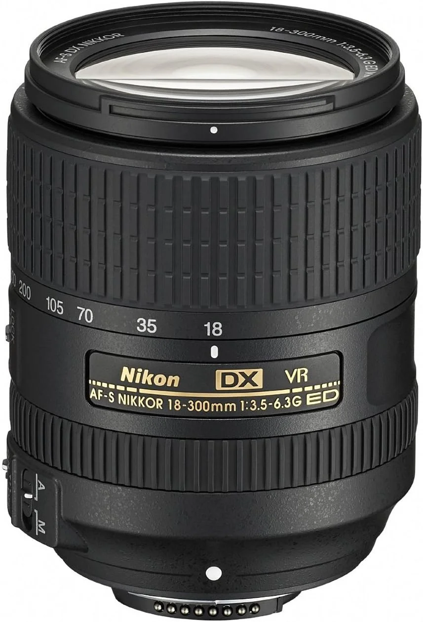 لنز نیکون 2216 AF-S DX NIKKOR 18-300 mm f/3.5-6.3G ED VR، مشکی