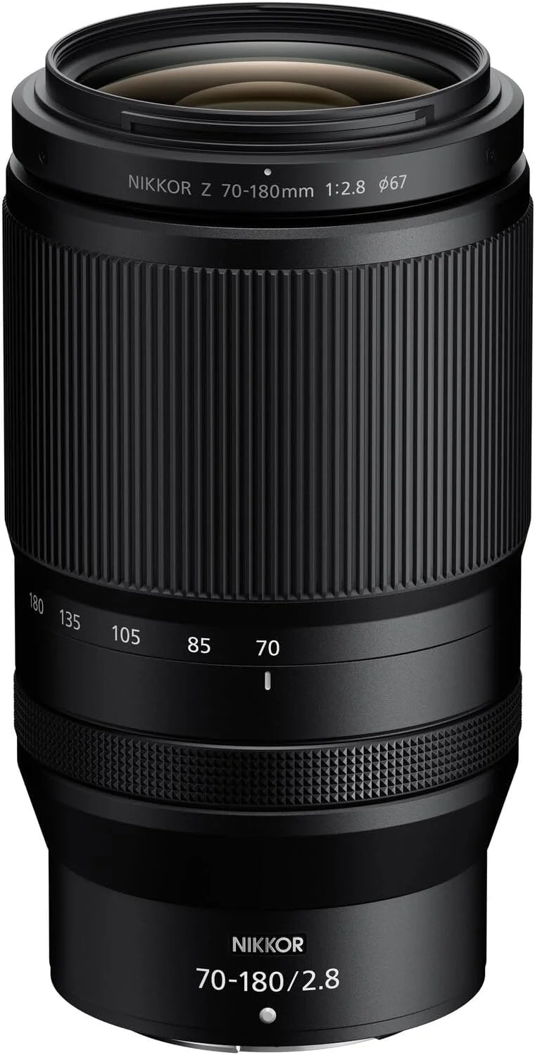 لنز نیکون NIKKOR Z 70-180mm f/2.8 | لنز زوم تله فوتو با دیافراگم باز برای دوربین های بدون آینه سری Z | مدل نیکون آمریکا