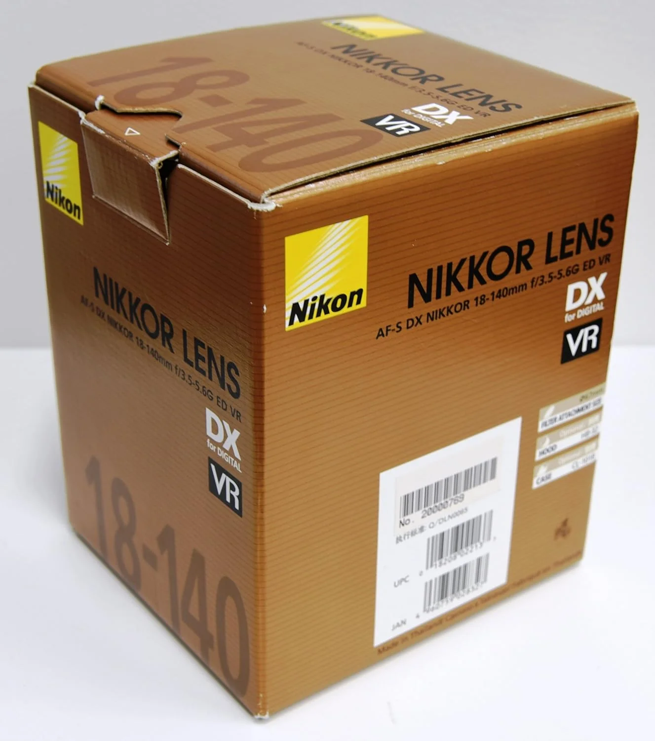 لنز نیکون AF-S DX NIKKOR 18-140mm f/3.5-5.6G ED VR، مشکی لنز نیکون AF-S DX NIKKOR 18-140mm f/3.5-5.6G ED VR، مشکی