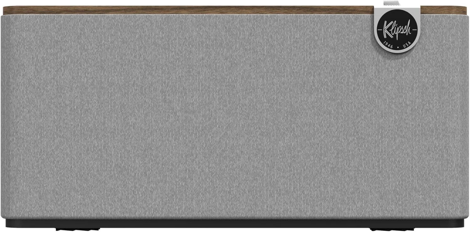 سیستم بلندگوی بلوتوثی ممتاز Klipsch The Three Plus، گردویی سیستم بلندگوی بلوتوثی ممتاز Klipsch The Three Plus، گردویی