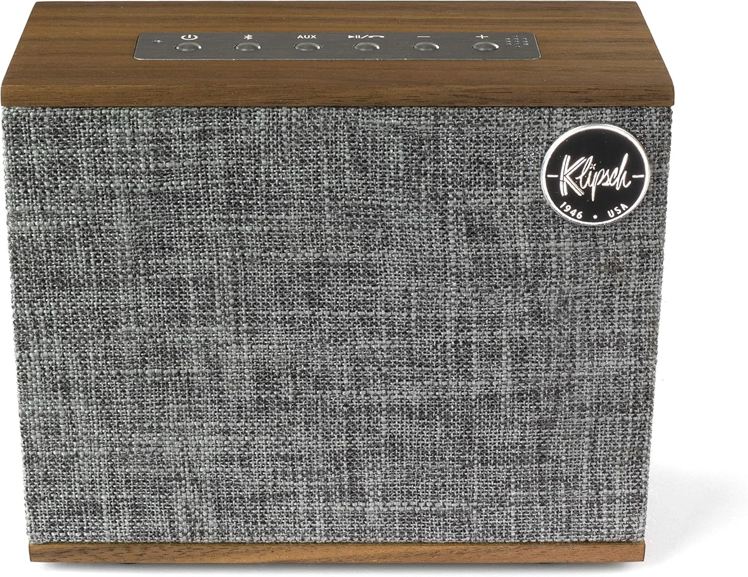 اسپیکر بلوتوثی قابل حمل Klipsch Heritage Groove با روکش گردویی اسپیکر بلوتوثی قابل حمل Klipsch Heritage Groove با روکش گردویی