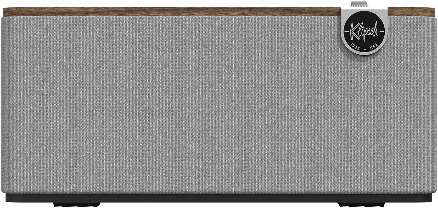 سیستم بلندگوی بلوتوثی ممتاز Klipsch The One Plus، گردویی سیستم بلندگوی بلوتوثی ممتاز Klipsch The One Plus، گردویی