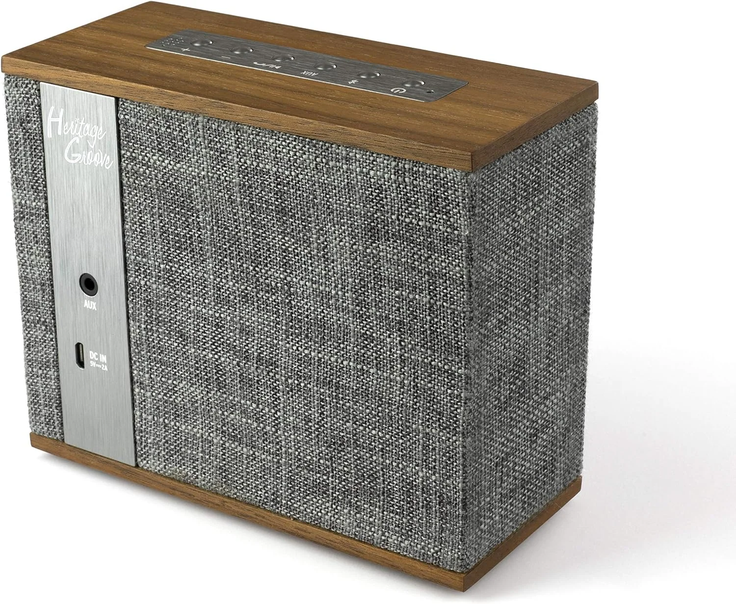 اسپیکر بلوتوثی قابل حمل Klipsch Heritage Groove با روکش گردویی اسپیکر بلوتوثی قابل حمل Klipsch Heritage Groove با روکش گردویی