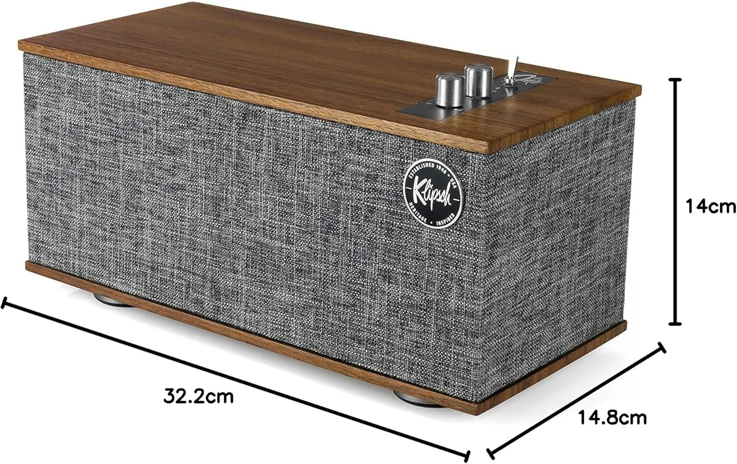 Klipsch Heritage Wireless The One II Tabletop Stereo Walnut Klipsch Heritage Wireless The One II Tabletop Stereo Walnut