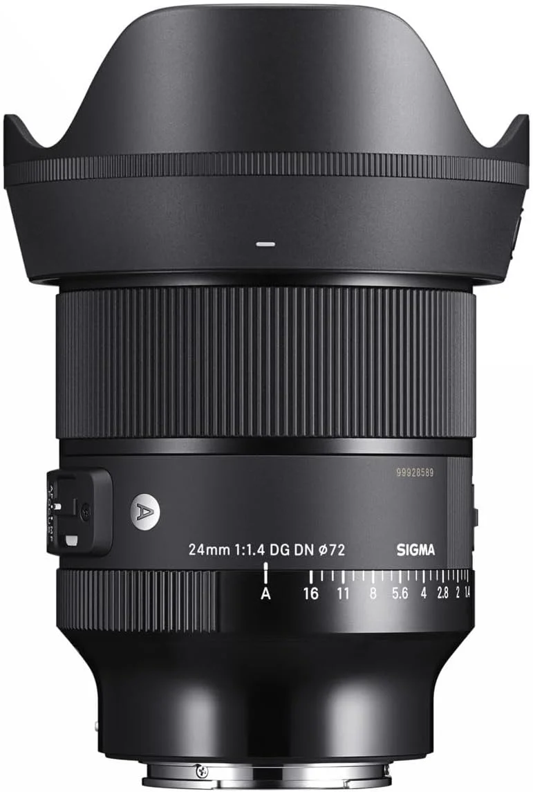 لنز سیگما 24mm F1.4 DG DN Art برای مانت Sony E، مشکی، 405965