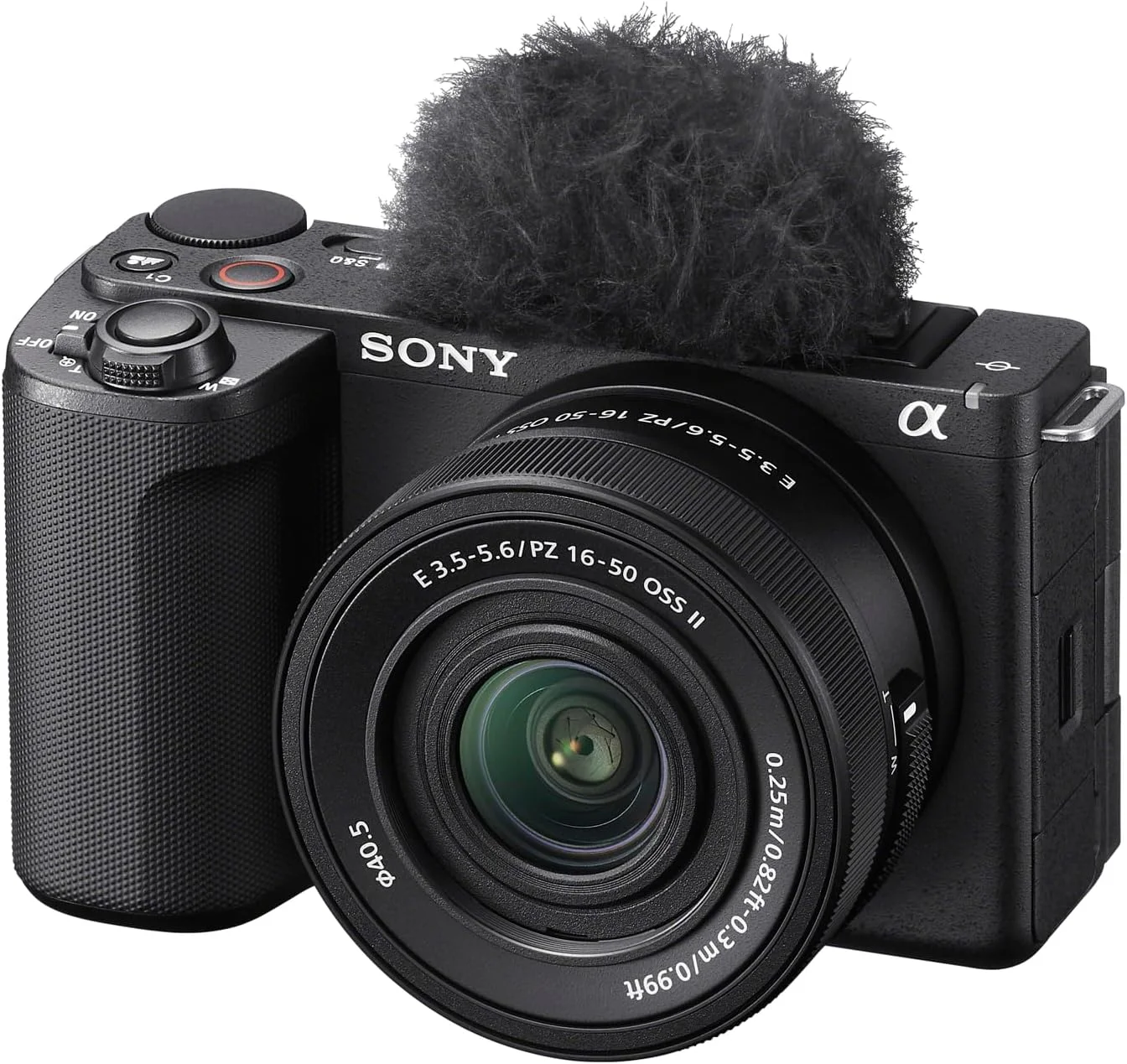 کیت دوربین ویدیویی Sony Alpha ZV-E10 II، بدنه + لنز، دوربین ویدیویی با لنز قابل تعویض APS-C، با لنز 16-50 میلی‌متری، 26.0 مگاپیکسل، حسگر Exmor CMOS، مشکی، مدل امارات