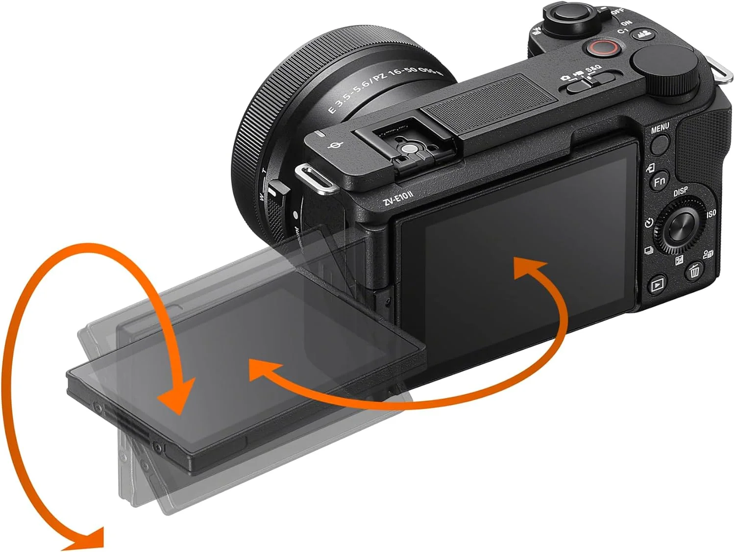 کیت دوربین ویدیویی Sony Alpha ZV-E10 II، بدنه + لنز، دوربین ویدیویی با لنز قابل تعویض APS-C، با لنز 16-50 میلی‌متری، 26.0 مگاپیکسل، حسگر Exmor CMOS، مشکی، مدل امارات