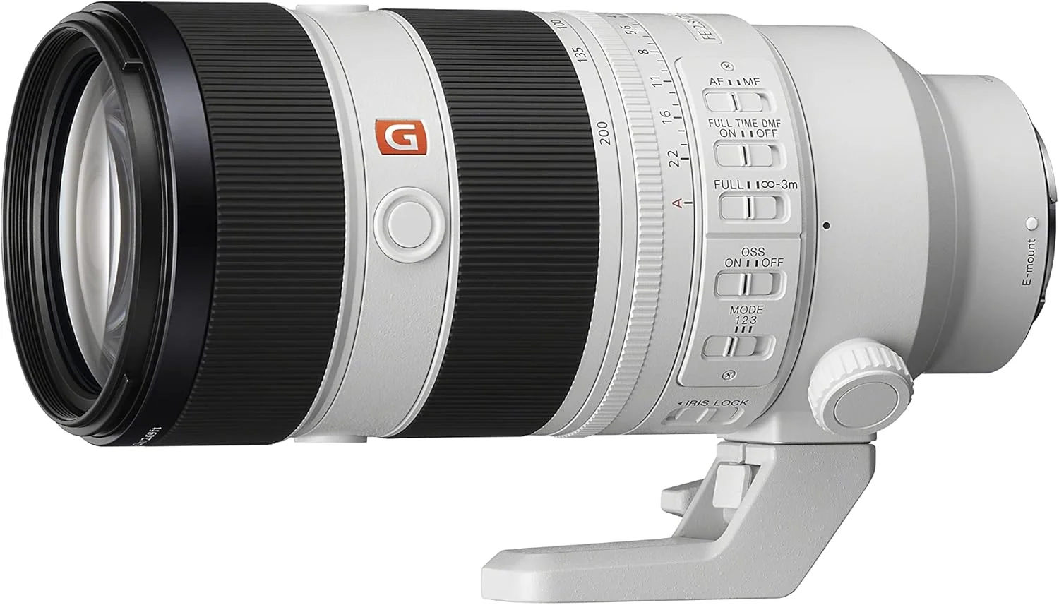 لنز تله فوتو زوم Sony FE 70-200mm F2.8 GM OSS II با دیافراگم ثابت، مخصوص فول فریم، سری G Master مدل SEL70200GM2، رنگ سفید