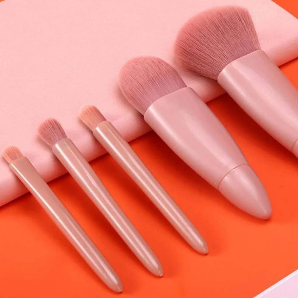 Shrux 5pcs Mini Complete Function Cosmetic Brushes Set with Makeup Mirror//Lip Brush,Blending Powder Brush, Eye shadow Brush // Synthetic Foundation Brush Kit with Storage Box(1pcs)(Multicolor) Shrux 5pcs Mini Complete Function Cosmetic Brushes Set with Makeup Mirror//Lip Brush,Blending Powder Brush, Eye shadow Brush // Synthetic Foundation Brush Kit with Storage Box(1pcs)(Multicolor)