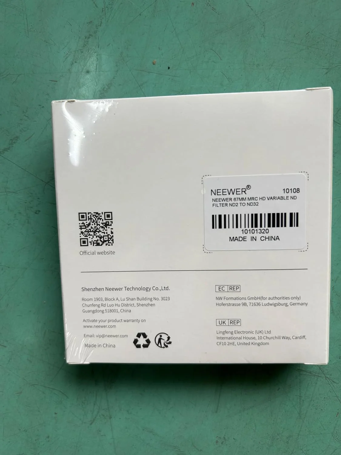 فیلتر ND متغیر 67 میلی‌متری NEEWER ND2-ND32 (1-5 استاپ)، فیلتر لنز دوربین با تراکم خنثی قابل تنظیم، شیشه اپتیکال HD / پوشش نانو 30 لایه / فریم آلیاژ آلومینیوم فوق‌العاده باریک / ضد آب / ضد خش