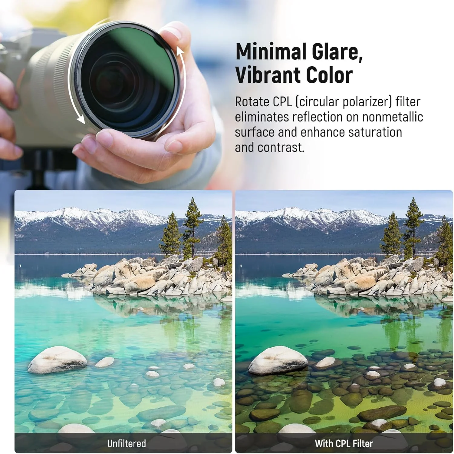 مجموعه فیلتر 77 میلیمتری NEEWER شامل CPL + Black Mist Diffusion 1/4 (بسته 2 عددی)، فیلتر پلاریزه دایرهای شیشه اپتیکال چندلایه و فیلتر جلوههای سینمایی نرم و رویایی برای لنز دوربین مجموعه فیلتر 77 میلیمتری NEEWER شامل CPL + Black Mist Diffusion 1/4 (بسته 2 عددی)، فیلتر پلاریزه دایرهای شیشه اپتیکال چندلایه و فیلتر جلوههای سینمایی نرم و رویایی برای لنز دوربین