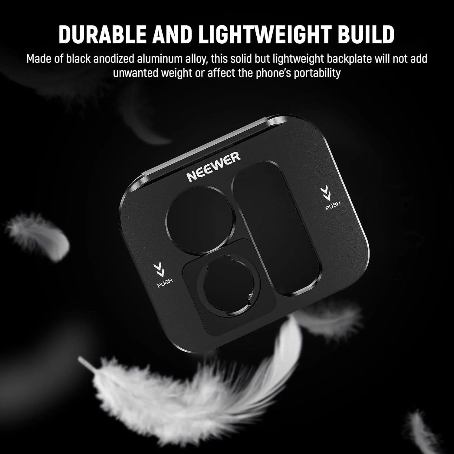 صفحه نصب لنز سری T نیور، صفحه پشتی برای قفس تلفن آیفون 15 پرو و آیفون 15 پرو مکس (PA023 و PA024)، آداپتور نصب سریع، سازگار با لنزهای موبایل سری Moment T، مدل PA034