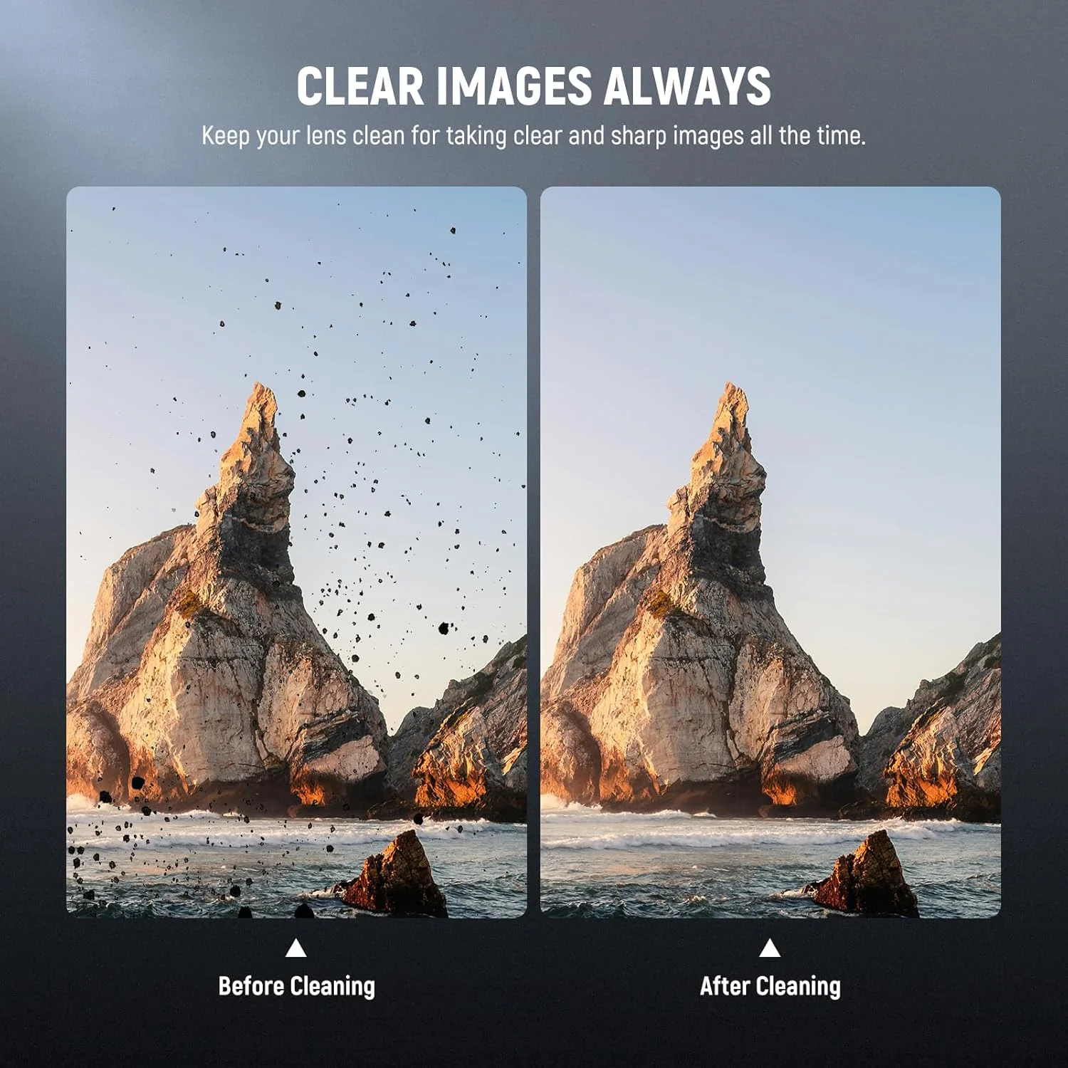 کیت تمیز کننده لنز دوربین نیور 12 در 1 برای دوربین های DSLR، لوازم الکترونیکی، تلفن ها، تبلت ها، 10 عدد سواب تمیز کننده برای سنسور 16 میلی متری APS-C + 1 عدد اسپری تمیز کننده + 1 عدد پارچه، HM-47