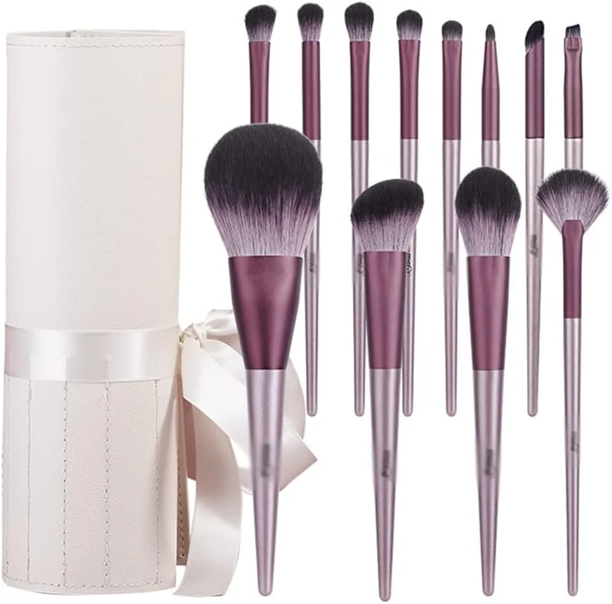 SKipdr 12 Makeup Brush Sets Full Eyeshadow Brush Soft Bristle Concealer Brush Eyebrow Brush