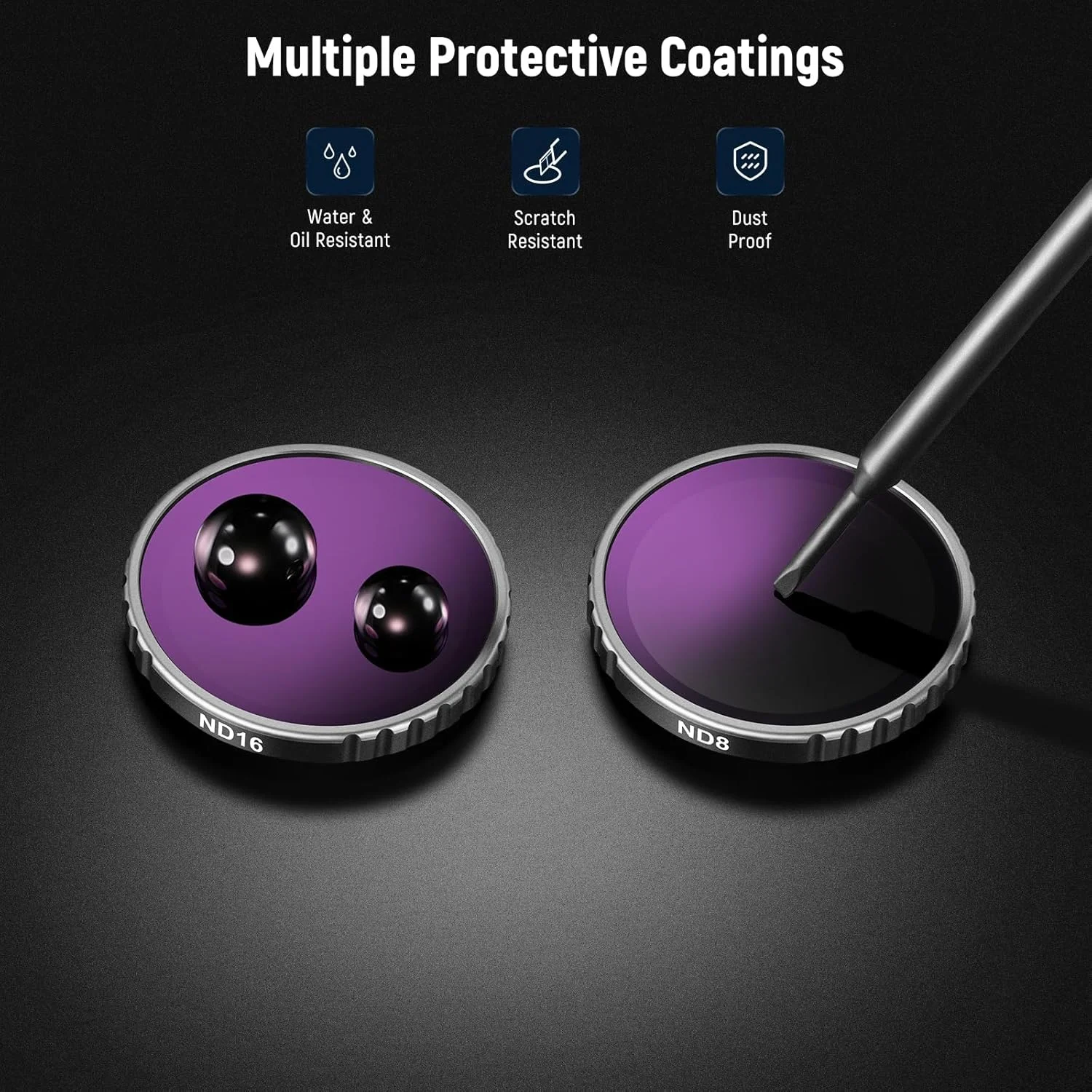 مجموعه فیلتر ND نیور GO 3S (بسته 4 عددی)، فیلترهای کاهنده نور ND8 ND16 ND32 ND64، کیت لوازم جانبی فیلتر لنز با شیشه HD اپتیکال چند لایه، سازگار با Insta 360 GO 3S، FLB01 مجموعه فیلتر ND نیور GO 3S (بسته 4 عددی)، فیلترهای کاهنده نور ND8 ND16 ND32 ND64، کیت لوازم جانبی فیلتر لنز با شیشه HD اپتیکال چند لایه، سازگار با Insta 360 GO 3S، FLB01