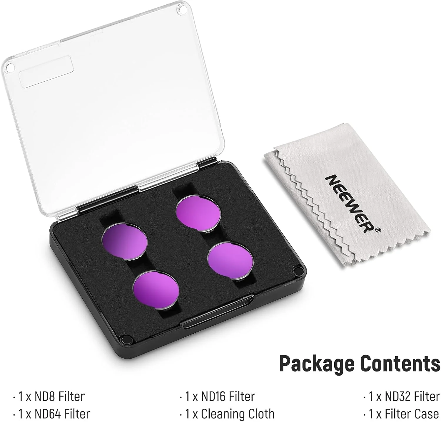 مجموعه فیلتر ND نیور GO 3S (بسته 4 عددی)، فیلترهای کاهنده نور ND8 ND16 ND32 ND64، کیت لوازم جانبی فیلتر لنز با شیشه HD اپتیکال چند لایه، سازگار با Insta 360 GO 3S، FLB01 مجموعه فیلتر ND نیور GO 3S (بسته 4 عددی)، فیلترهای کاهنده نور ND8 ND16 ND32 ND64، کیت لوازم جانبی فیلتر لنز با شیشه HD اپتیکال چند لایه، سازگار با Insta 360 GO 3S، FLB01