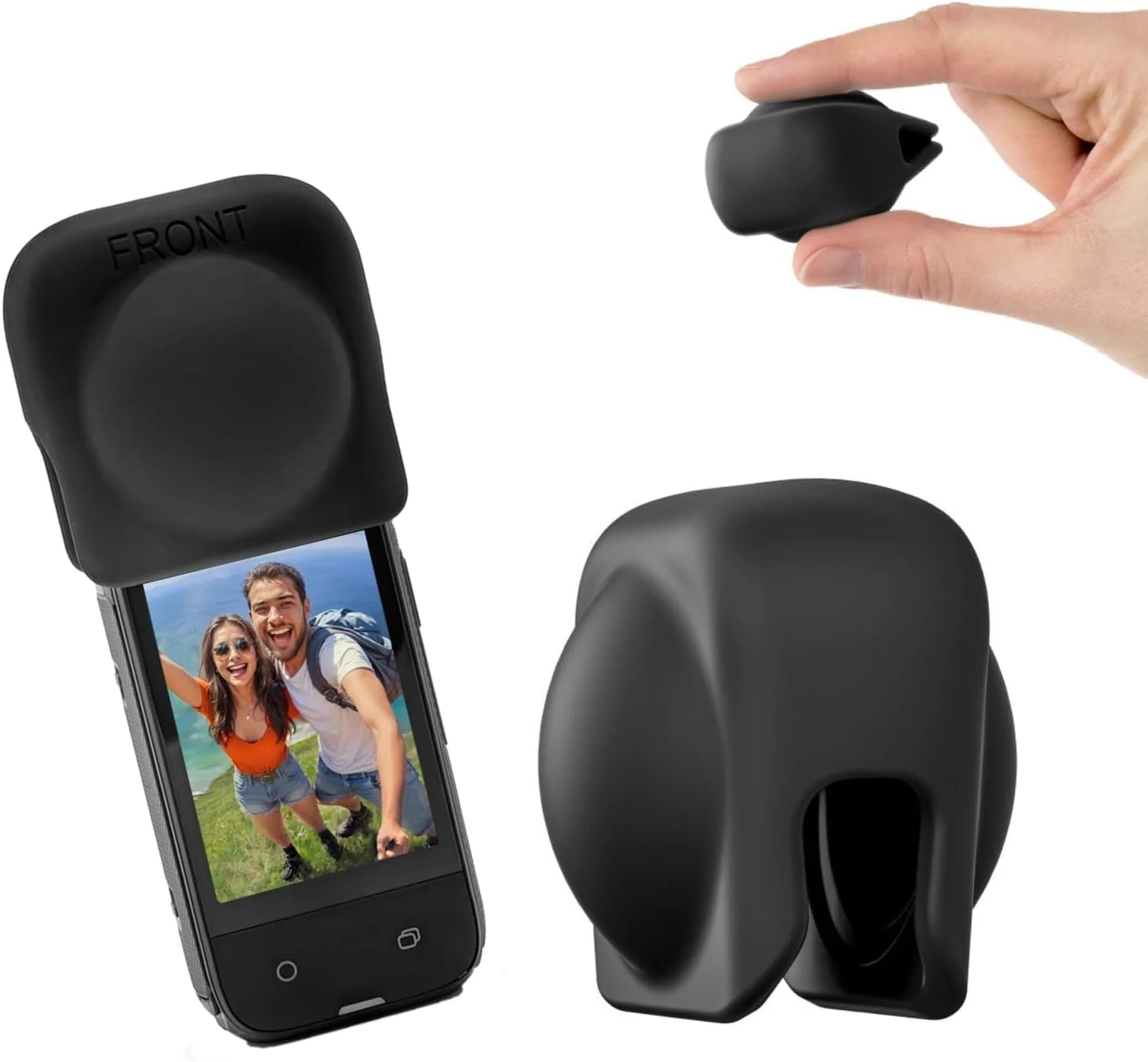 محافظ لنز سیلیکونی eWINNER سازگار با دوربین Insta360 X5 X4 / درپوش محافظ لنز برای لوازم جانبی دوربین اکشن پانوراما Insta360 X5/Insta360 X4