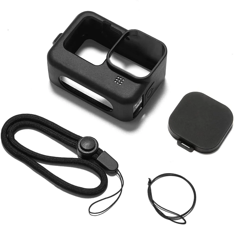 محافظ سیلیکونی دوربین eWINNER به همراه بند و پوشش لنز سازگار با دوربین های GoPro Hero 12/Hero 11/Hero 10/Hero 9 Black محافظ سیلیکونی دوربین eWINNER به همراه بند و پوشش لنز سازگار با دوربین های GoPro Hero 12/Hero 11/Hero 10/Hero 9 Black