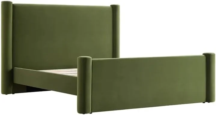 تخت خواب روکش مخمل، تخت خواب سایز کوئین، تخت خواب سکویی، تخت خواب سایز کینگ با روکش مخمل، تخت خواب Elston با روکش مخمل سبز توسط مبلمان HOC (۱۴۰x۲۰۰) تخت خواب روکش مخمل، تخت خواب سایز کوئین، تخت خواب سکویی، تخت خواب سایز کینگ با روکش مخمل، تخت خواب Elston با روکش مخمل سبز توسط مبلمان HOC (۱۴۰x۲۰۰)