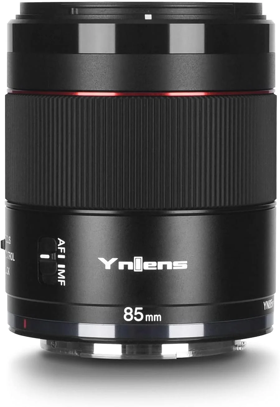 لنز پرایم تله متوسط یونگنو YN85mm F1.8R DF DSM با مانت RF و فوکوس خودکار، سازگار با فول فریم دوربین های بدون آینه Canon EOS R
