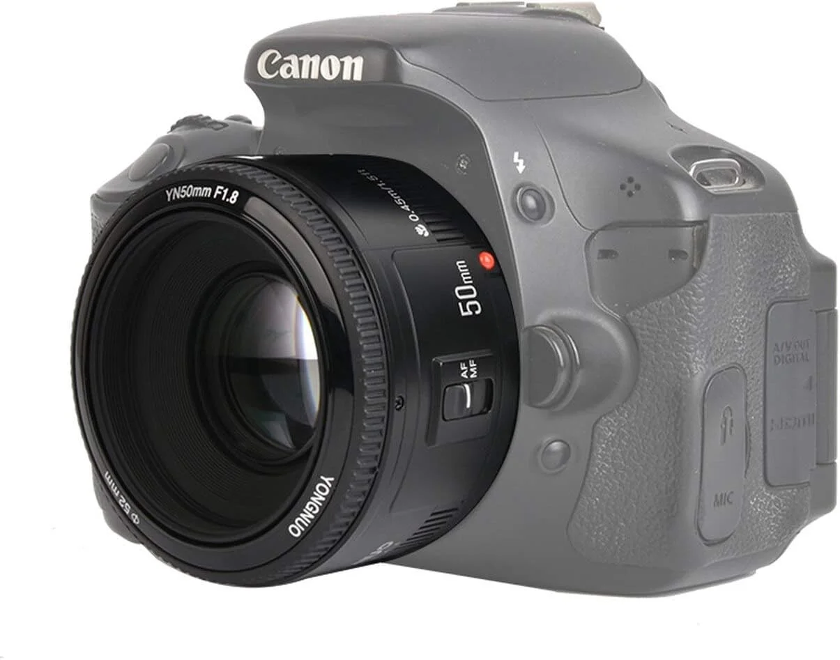 لنز استاندارد و پرایم یونگنو EF YN 50mm F/1.8 1:1.8 برای دوربین دیجیتال کانن ریبل، سازگار با مدلهای 1100D، 1200D، 1300D، 1500D، 700D، 750D، 800D، 200D، 70D، 80D لنز استاندارد و پرایم یونگنو EF YN 50mm F/1.8 1:1.8 برای دوربین دیجیتال کانن ریبل، سازگار با مدلهای 1100D، 1200D، 1300D، 1500D، 700D، 750D، 800D، 200D، 70D، 80D