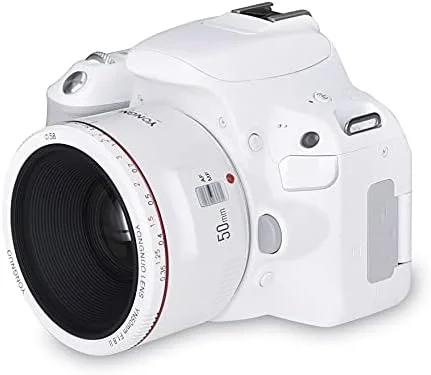 لنز سفید رنگ YONGNUO YN50 mm F1.8 II سازگار با Canon لنز سفید رنگ YONGNUO YN50 mm F1.8 II سازگار با Canon
