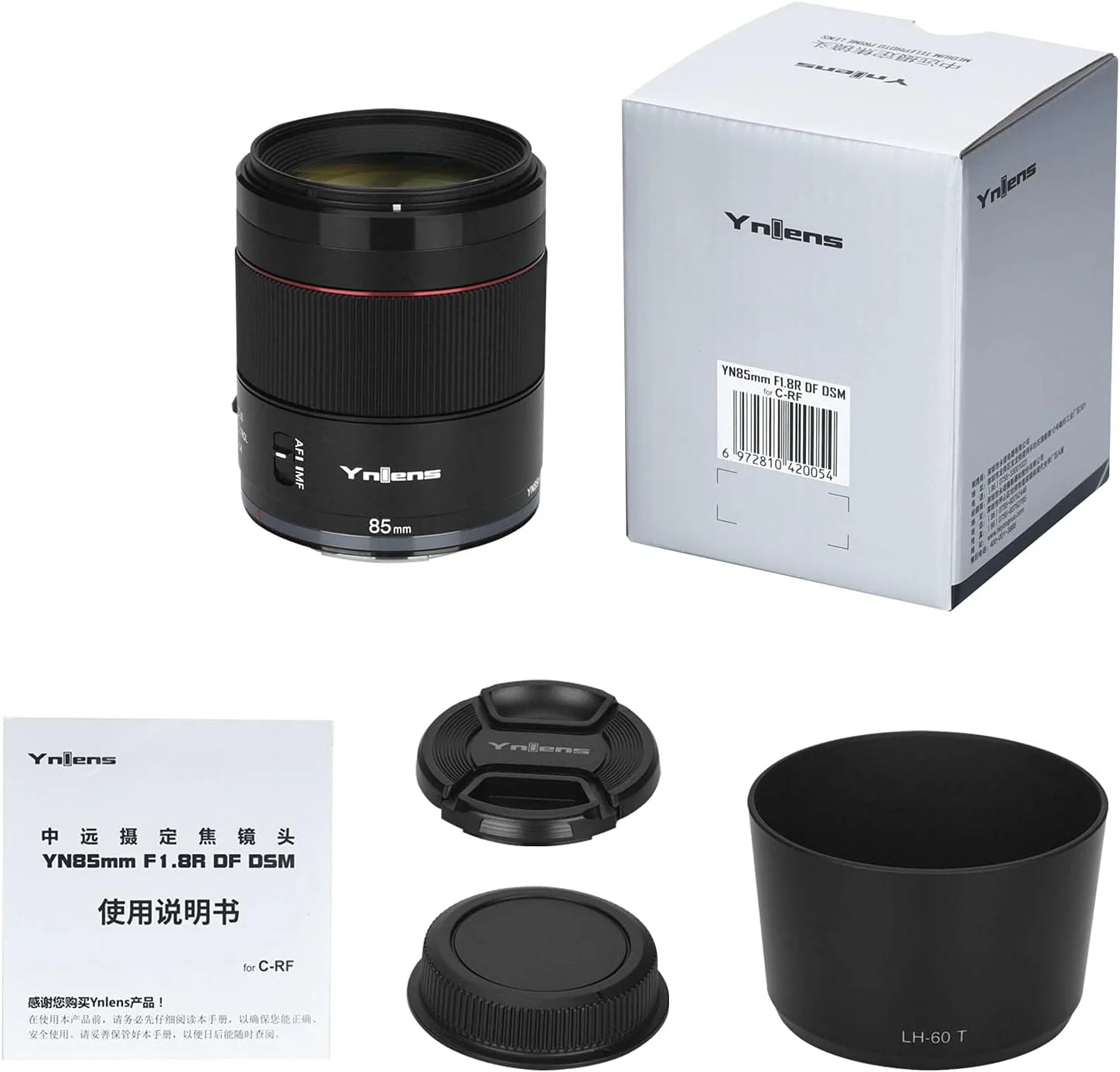 لنز پرایم تله متوسط یونگنو YN85mm F1.8R DF DSM با مانت RF و فوکوس خودکار، سازگار با فول فریم دوربین های بدون آینه Canon EOS R لنز پرایم تله متوسط یونگنو YN85mm F1.8R DF DSM با مانت RF و فوکوس خودکار، سازگار با فول فریم دوربین های بدون آینه Canon EOS R