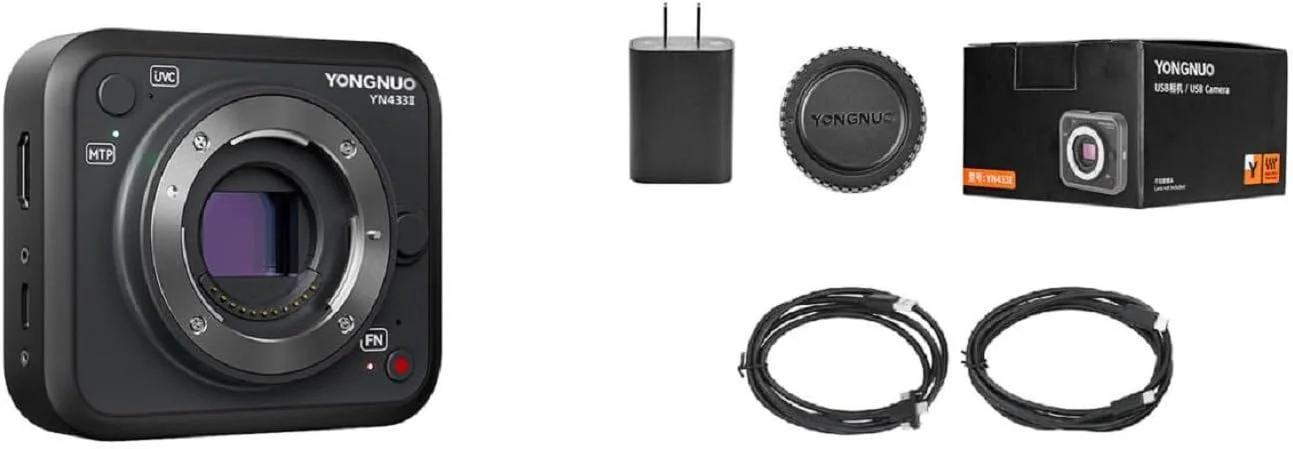 دوربین استریم زنده 4K ارتقا یافته YONGNUO YN433 II، لنزهای قابل تعویض M43 Micro Four Thirds، پشتیبانی از سیستم عامل اندروید، برای لنز دوربین حرفه ای پاناسونیک LUMIX دوربین استریم زنده 4K ارتقا یافته YONGNUO YN433 II، لنزهای قابل تعویض M43 Micro Four Thirds، پشتیبانی از سیستم عامل اندروید، برای لنز دوربین حرفه ای پاناسونیک LUMIX