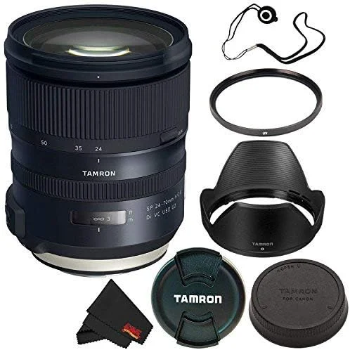 لنز Tamron 6Ave SP 24-70mm f/2.8 Di VC USD G2 Canon EF (مدل بین المللی) + فیلتر UV 82mm + نگهدارنده درب لنز + بسته پارچه میکروفایبر لنز Tamron 6Ave SP 24-70mm f/2.8 Di VC USD G2 Canon EF (مدل بین المللی) + فیلتر UV 82mm + نگهدارنده درب لنز + بسته پارچه میکروفایبر