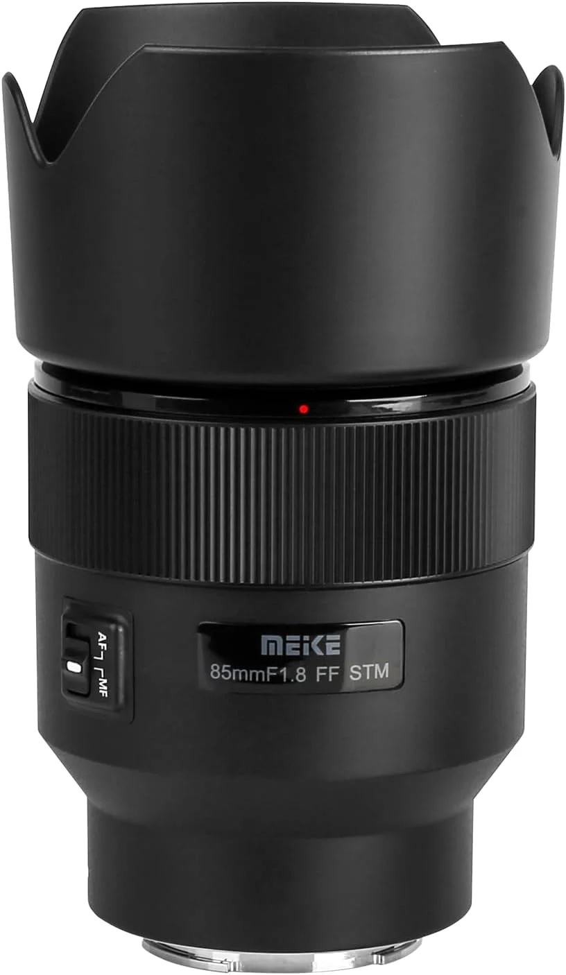 لنز تله فوتو متوسط 85mm F1.8 با فوکوس خودکار Meike، موتور پله ای STM، فول فریم، مناسب برای دوربین های بدون آینه Sony E Mount