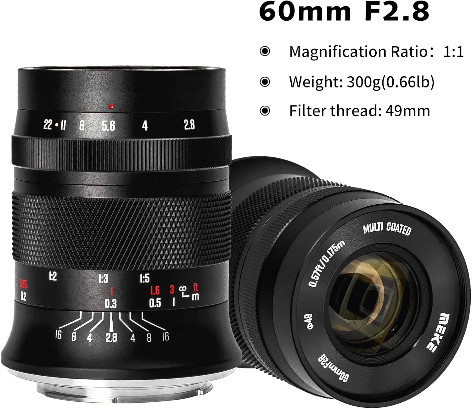 لنز ماکرو دستی Meike 60mm F2.8 با بزرگنمایی APS-C سازگار با دوربین های Nikon Z Mount مدل های Z50, Z5, Z6, Z7 در حالت APS-C لنز ماکرو دستی Meike 60mm F2.8 با بزرگنمایی APS-C سازگار با دوربین های Nikon Z Mount مدل های Z50, Z5, Z6, Z7 در حالت APS-C