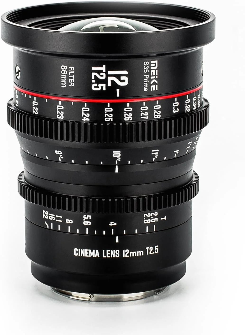 لنز سینمایی Meike 12mm T2.5 - سازگار با مانت Canon EF و دوربین های فیلمبرداری EOS C100, C200, C300, Zcam E2-S6 6K لنز سینمایی Meike 12mm T2.5 - سازگار با مانت Canon EF و دوربین های فیلمبرداری EOS C100, C200, C300, Zcam E2-S6 6K