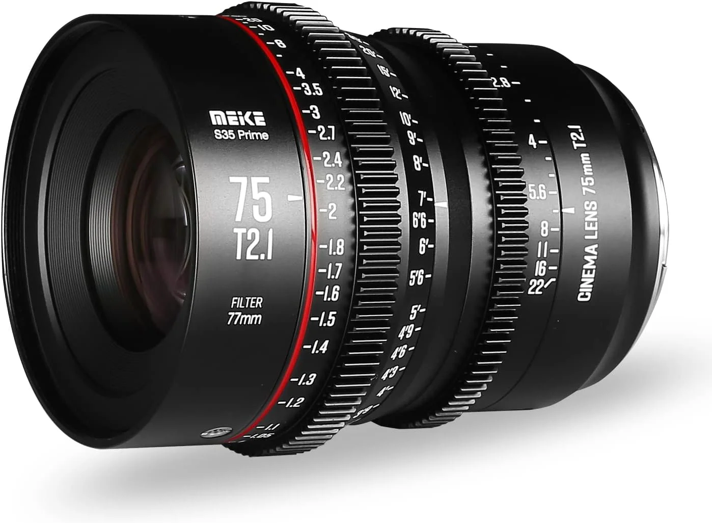 لنز سینمایی 75mm T2.1 سوپر 35 پرایم با فوکوس دستی MEKE برای دوربین های سینمایی EF-Mount سازگار با Canon C200 C300 II, RED Komodo, BMPCC 6K, Z CAM E2-S6 BMPCC 6K Pro لنز سینمایی 75mm T2.1 سوپر 35 پرایم با فوکوس دستی MEKE برای دوربین های سینمایی EF-Mount سازگار با Canon C200 C300 II, RED Komodo, BMPCC 6K, Z CAM E2-S6 BMPCC 6K Pro