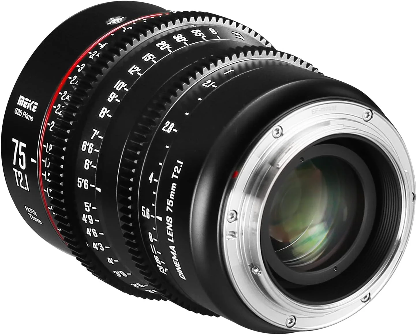 لنز سینمایی 75mm T2.1 سوپر 35 پرایم با فوکوس دستی MEKE برای دوربین های سینمایی EF-Mount سازگار با Canon C200 C300 II, RED Komodo, BMPCC 6K, Z CAM E2-S6 BMPCC 6K Pro لنز سینمایی 75mm T2.1 سوپر 35 پرایم با فوکوس دستی MEKE برای دوربین های سینمایی EF-Mount سازگار با Canon C200 C300 II, RED Komodo, BMPCC 6K, Z CAM E2-S6 BMPCC 6K Pro