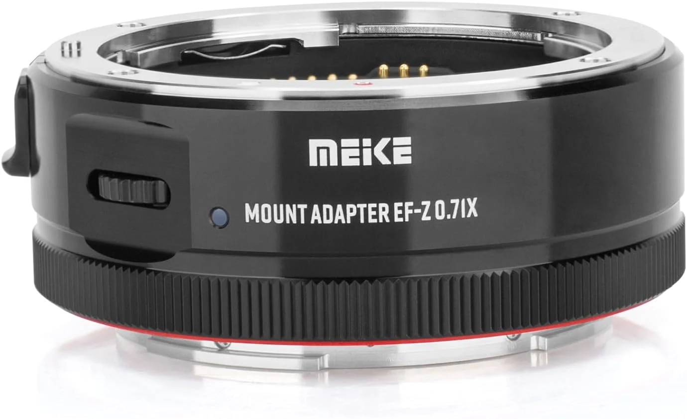آداپتور لنز Meike EFTR-0.71X با بوستر سرعت 0.71x و کاهش دهنده فاصله کانونی، مبدل مانت لنز برای لنزهای Canon EF به دوربین های سری Nikon Z مدل های Z50 Z30 Zfc