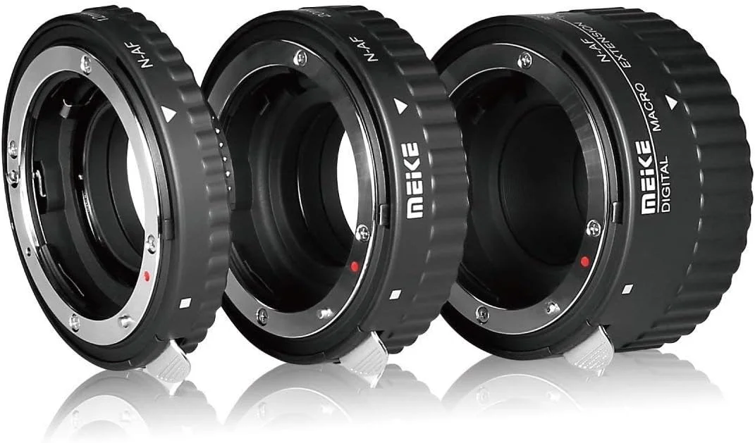 مجموعه لوله های افزایش فاصله ماکرو با فوکوس خودکار MEIKE MK-N-AF1-B برای دوربین های DSLR نیکون 10MM 20MM 36MM D80 D90 D300 D300S D800 D3100 D3200 D3400 D5000 D51000 D5200 D7000 D7100 و غیره (دهانه فلزی، بدنه پلاستیکی) مجموعه لوله های افزایش فاصله ماکرو با فوکوس خودکار MEIKE MK-N-AF1-B برای دوربین های DSLR نیکون 10MM 20MM 36MM D80 D90 D300 D300S D800 D3100 D3200 D3400 D5000 D51000 D5200 D7000 D7100 و غیره (دهانه فلزی، بدنه پلاستیکی)